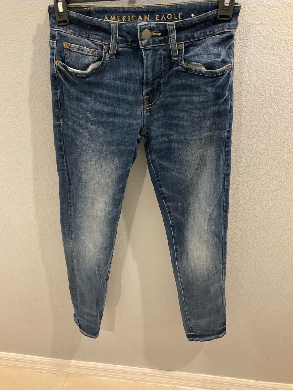 American Eagle Outfitters Blue men's Skinny Jeans - Faded Wash